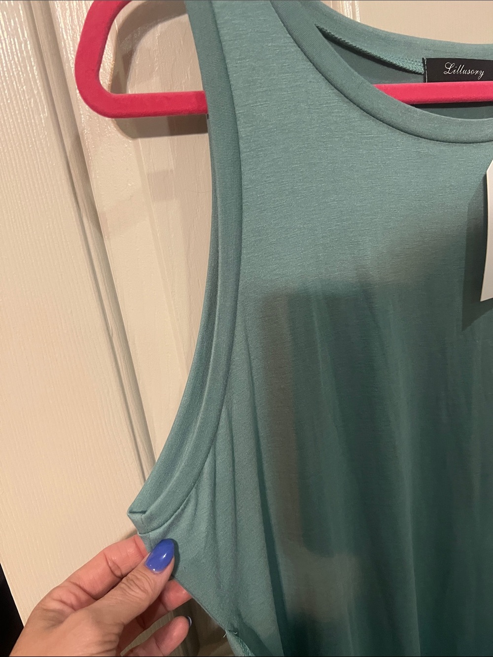 Knot-Front Midi Dress in Sage Green - Picture 4 of 10